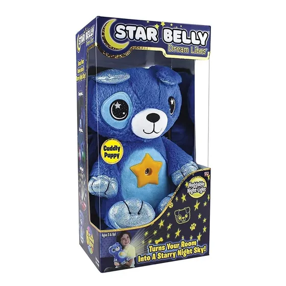 Peluche Star Belly Cachorrito Azul Nuevo Original 