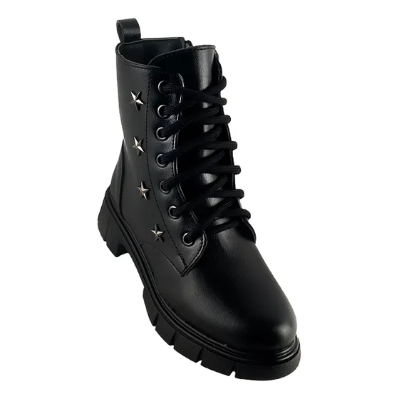 Botas Niña Negras Blasito Arco Ortopédico Cómodo 24i230-n