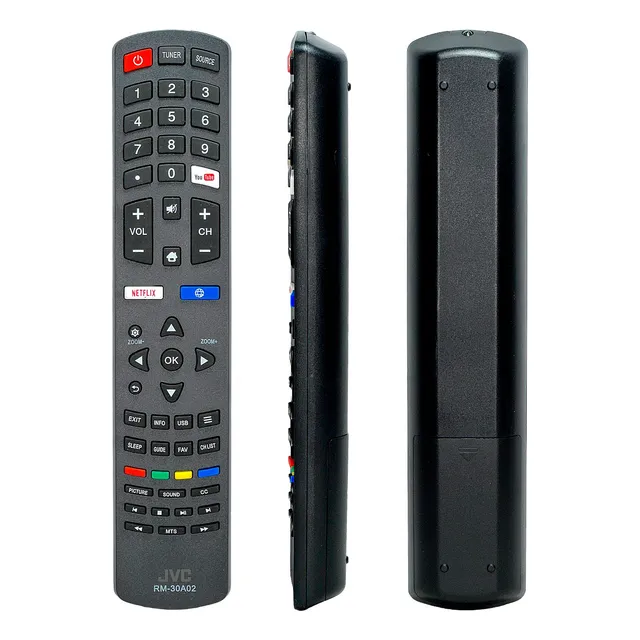 Control Remoto Jvc Smart Tv Rc311s Netflix + Funda Y Pila