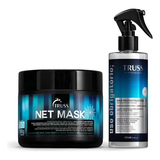Kit Truss Net Mask Obrigatório (2 Produtos)