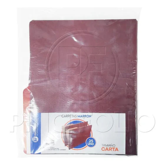 Carpetas Marrón Tamaño Carta ( Paq 25 Und )