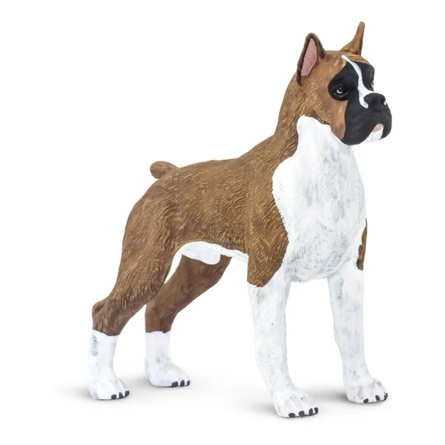 Perro Boxer Mascota Safari Figura Muñeco Realista Niño Atrix