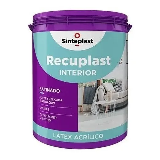 Recuplast Interior Satinado Blanco X 10 Litros