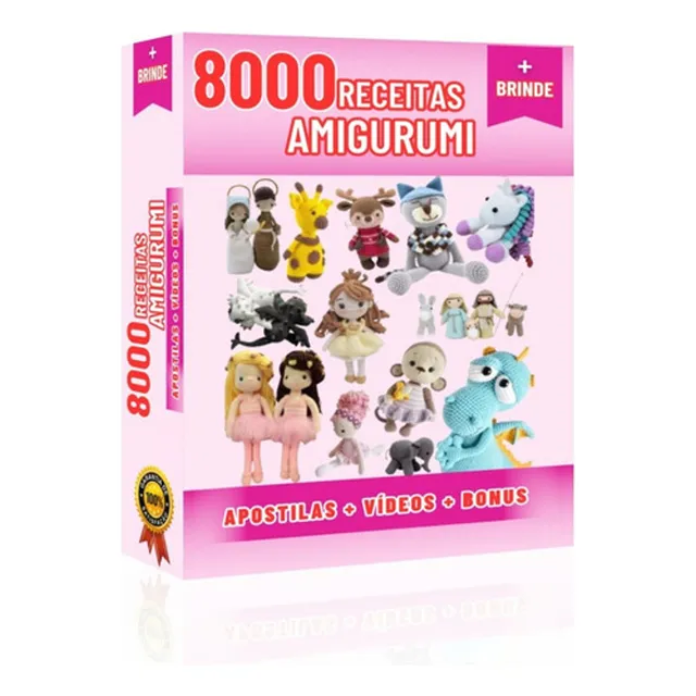 Mais De 5000 Projetos Amigurumi Com Videos E Apostilas