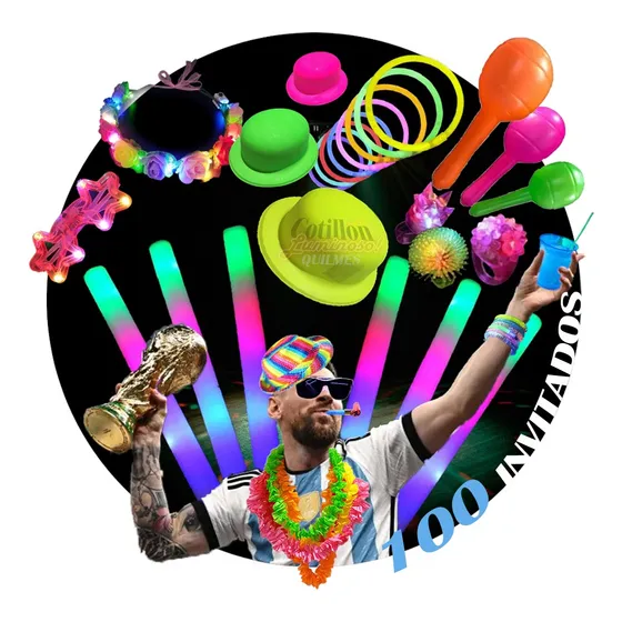 Combo Cotillon Carioca 230 Articulos Para #tu-fiesta-unica