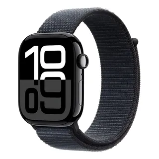 Apple Watch Series 10 Gps Caixa Preta Brilhante De AlumĂnio 46 Mm Pulseira Loop Esportiva Tinto Apple Watch Series 10 Gps Caixa Preta Brilhante De AlumĂnio 46 Mm Pulseira Loop Esportiva Tinto