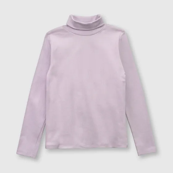 Polo De Niña Acanalada Violeta Colloky