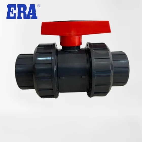 Valvula De Paso Doble Unión Pvc 2-1/2 Pulgada Pega Marca Era