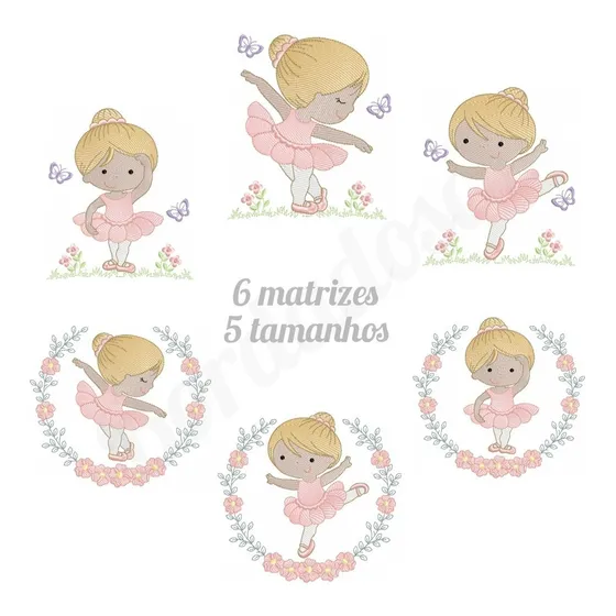 Matrizes De Bordado Bailarinas 