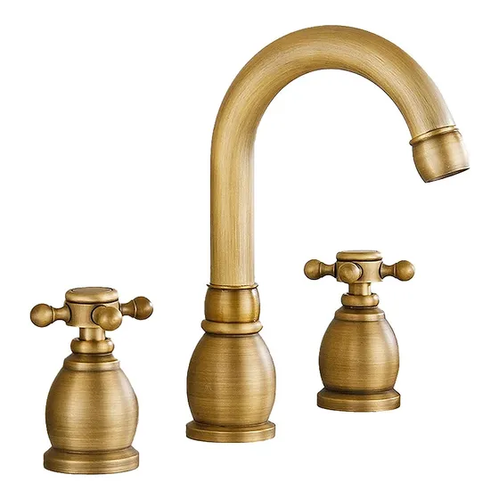 Grifería Para Baño Diseño Vintage Bronce Antiguo Vanitory