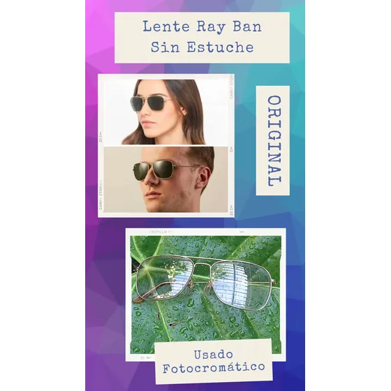 Lentes Rayban Original Usados. Verde Y Fotocromáticos.
