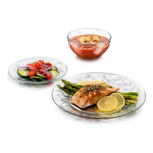Vajilla Alaska Circular 4 Personas 12pzs Cocina Platos Crisa Color Blanco