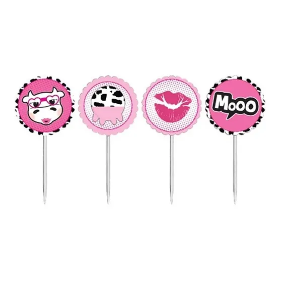 Toppers Para Doces E Salgados Festa Miga Sua Loca 8 Unidades