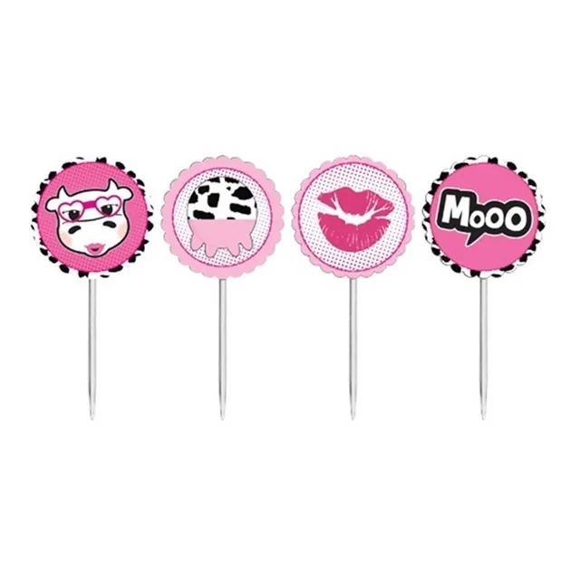 Toppers Para Doces E Salgados Festa Miga Sua Loca 8 Unidades