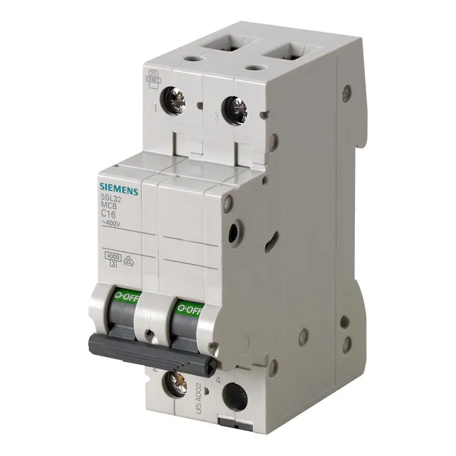 Termomagnetico 2x10a 4.5ka Curva C 5sl3210-7mb Siemens Pelba