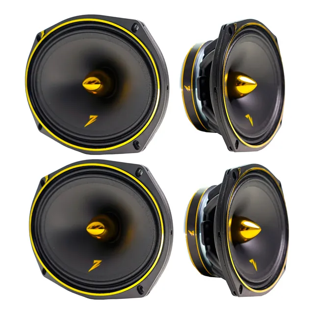 2 Par Super Alto Falante Zetta Zeta 6x9 540 Rms Lançamento