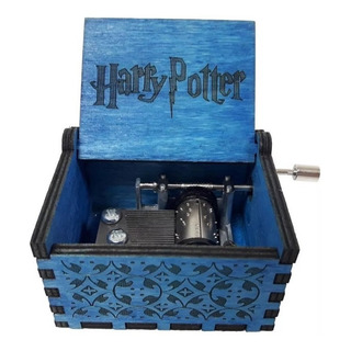 Caja Musical Harry Potter Madera Tema Hedwing Color Azul Caja Musical Harry Potter Madera Tema Hedwing Color Azul