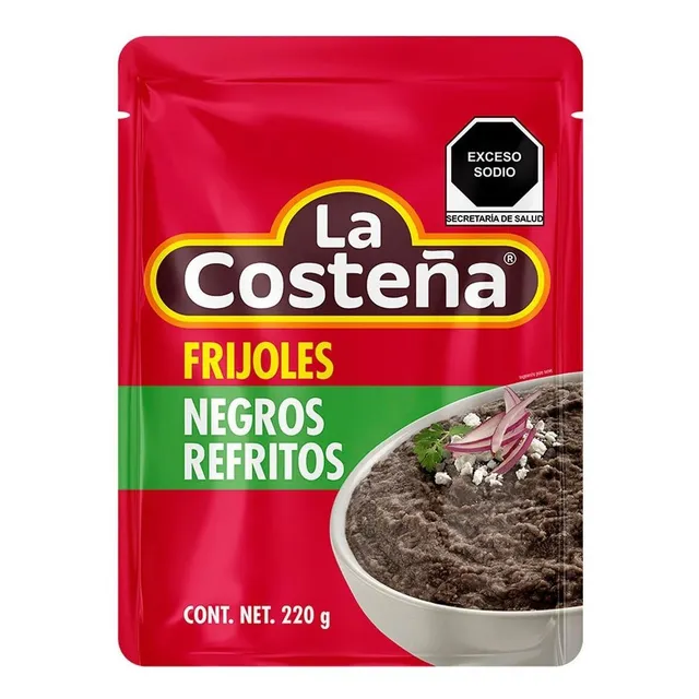Frijoles Negros La Costeña Refritos 220g