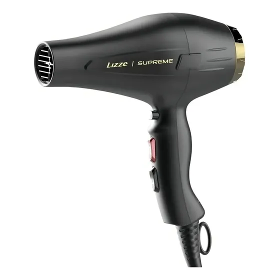 Lizze Supreme Secador de cabelo preto e dourado 127V