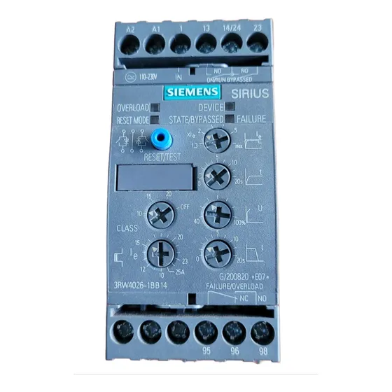 Siemens Arrancador Suave 3rw4026-1bb14 11kw 25.3a 220/480v