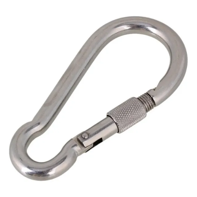 Gancho De Metal Con Arnés De Seguridad 10cm Con Seguro