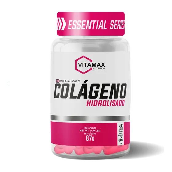 Colágeno 120cps Hidrolisado C/betacaroteno Vitamax Nutrition