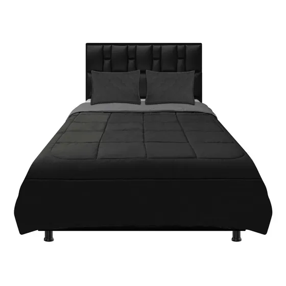 Cubrelecho Edredón Doble Faz Cama Semidoble 120