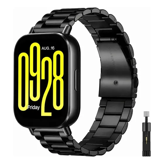 Correa Metálica Acero Para Redmi Watch 5 Active /5 Lite 22mm Black 2 ACCESORIOS ULTIMATE