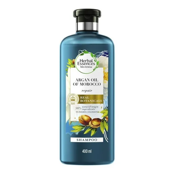 Shampoo Herbal Essences Bio:Renew Argan Oil Of Morocco de vainilla en botella de 400mL de 400g por 1 unidad