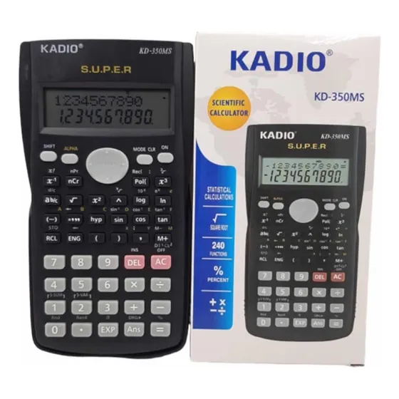 Calculadora Científica Kadio Kd-350ms 240 Funciones Negra