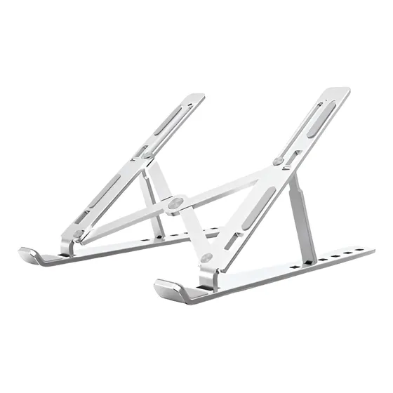 Base Laptop Metálica Plegable Soporte Mesa Ajustable Tablet