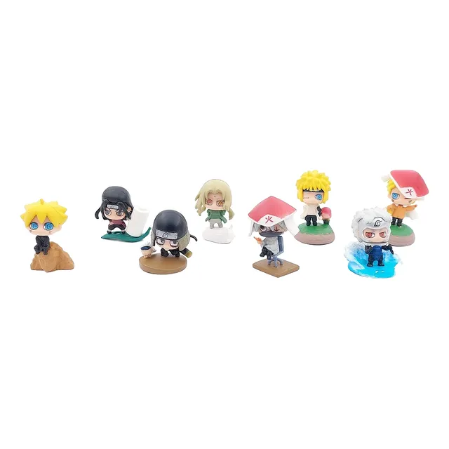 Set De 8 Mini Figuras Naruto M8 Hokages Y Boruto Anime