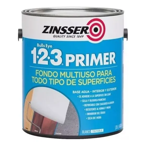 Fijador Sellador Bulls Eye 123 Zinsser 946 Ml - Color Blanco