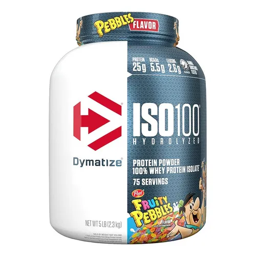 Suplemento En Polvo Dymatize Iso-100 Proteína En Pote De 2.3kg Sabor Fruity Pebbles