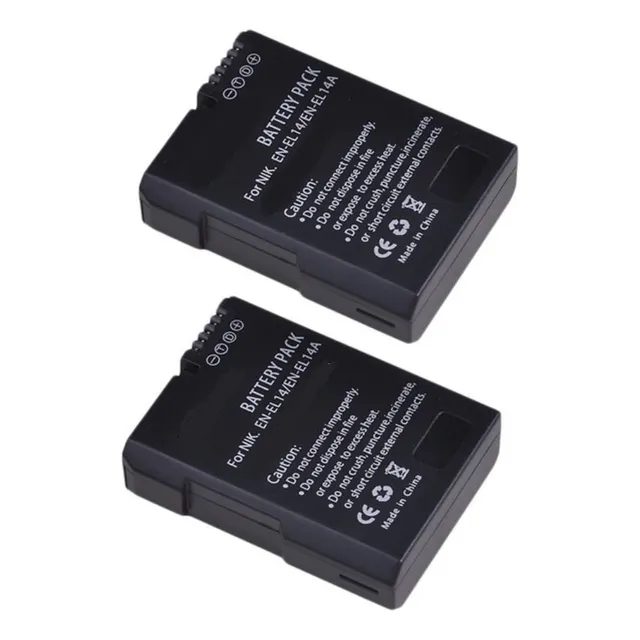 2 Baterias Nikon Enel14 D3100 D3200 D3300 D5100 D5200 Altern