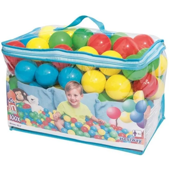 Set De 100 Pelotas De Colores Plastico Piscina Juegos Etc