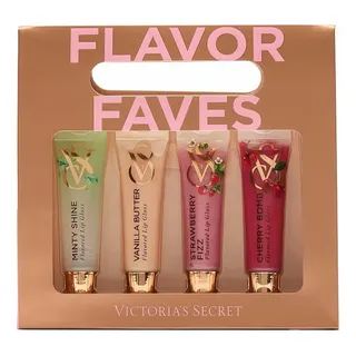Conjunto De Lip Gloss Victoria's Secret - Flavor Faves C/4