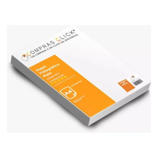 Papel Coteado Mate Alta Resolución 180gr X20 Hojas A4