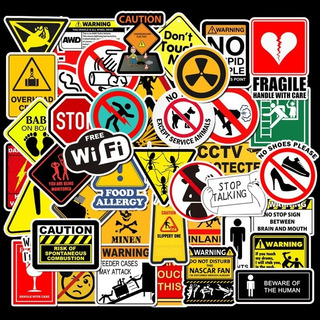 Stickers Letreros Warning 50 Calcomanias Moto Pvc Vs Agua Stickers Letreros Warning 50 Calcomanias Moto Pvc Vs Agua