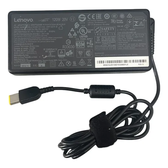 Cargador Lenovo 20v 6 A 120w Adp-120th B Negro