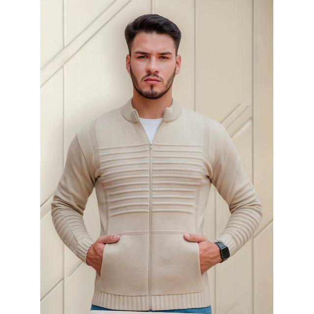 Suéter Masculino Lâ Tricot Com Zíper Blusa De Frio Cardigan Suéter Masculino Lâ Tricot Com Zíper Blusa De Frio Cardigan
