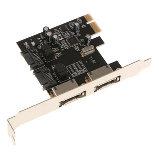 2 Porta Pci Express Sata 6 Gbps Esata Controlador Cartão De 2 Porta Pci Express Sata 6 Gbps Esata Controlador Cartão De