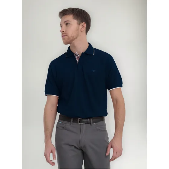 Chomba Polo Piqué Howard Slim Con Vivo 1108 Hombre