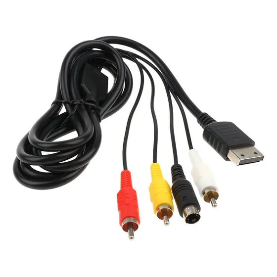 Guan Av S-video Composite Audio Video Cabo De Tv A Cabo Para