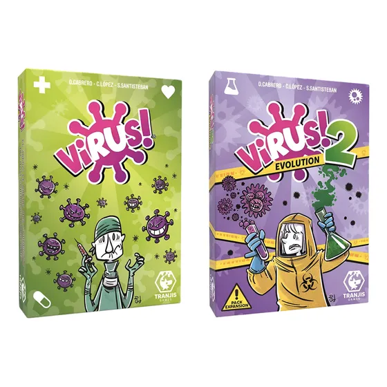Juegos De Mesa Virus 1 + Virus 2 Pack Cartas Español