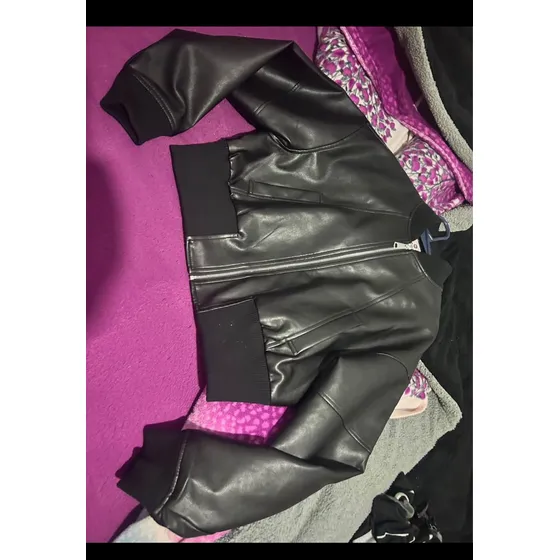 Chaqueta De Cuerina Nueva Tall Xl D Las Cortas A La Cintura