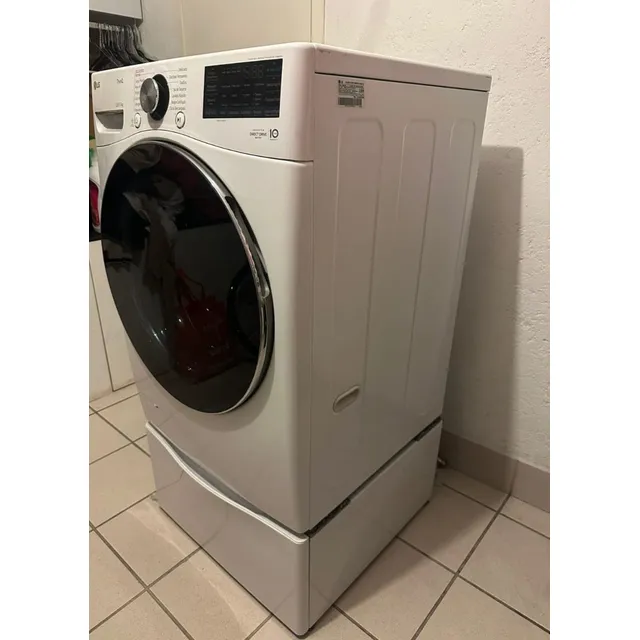 Lavadora LG Carga Frontal 22kg Wm22wv26sr Color Blanco