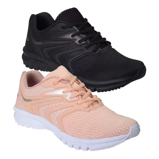 Kit 2 Pares Tênis Olimp Olymp Feminino Academia Barato Leve