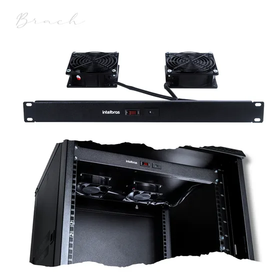 Conjunto 2 Ventiladores Intelbras Rack 19 1u Kvr2v 4770007