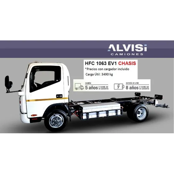Jac 1063 Ev1 Camión Eléctrico Chasis Cabina Precio + Iva